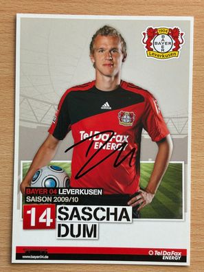 Sascha Dum Bayer 04 Leverkusen 2009/10 Autogrammkarte orig signiert #7062