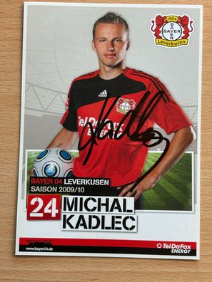 Michael Kadlec Bayer 04 Leverkusen 2009/10 Autogrammkarte orig signiert #7070