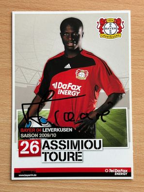 Assimiou Toure Bayer 04 Leverkusen 2009/10 Autogrammkarte orig signiert #7071