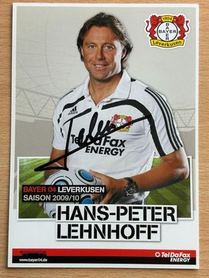 Hans-Peter Lehnhoff Bayer 04 Leverkusen 2009/10 Autogrammkarte orig signiert7081