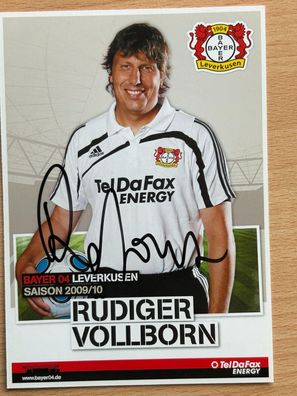 Rüdiger Vollborn Bayer 04 Leverkusen 2009/10 Autogrammkarte orig signiert #7080