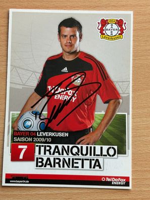 Tranquillo Barnetta Bayer 04 Leverkusen 2009 Autogrammkarte orig signiert #7058