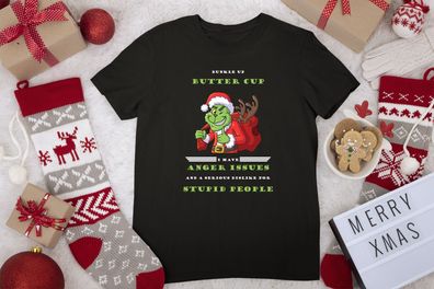 Herren T-Shirt - Grinch Christmas Shirt Grinch TShirt Weihnachten T-shirt