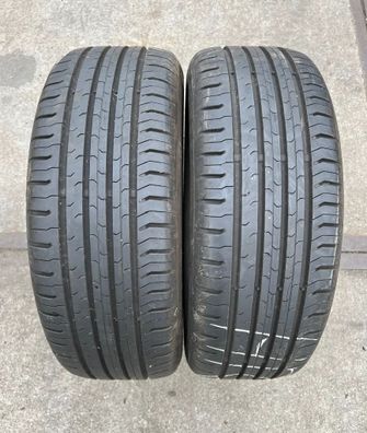 2x Sommerreifen 195/55 R15 85V Continental Conti Eco Contact 5 DOT16 6,3-7,1mm