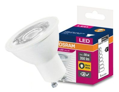 LED Osram GU10 4,5W warmwhite 120°