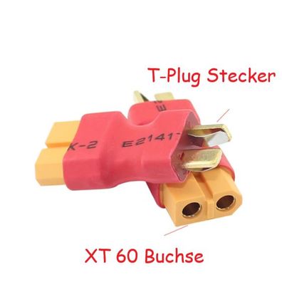 RC Adapter XT60 Buchse auf T- Plug Deans Stecker Adapterkabel Lipo RC Auto Buggy