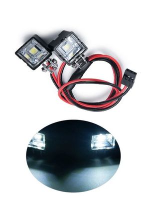 2x LED RC Dachbeleuchtung Spotlights Scheinwerfer Eckig Lampe RC Auto Drohne