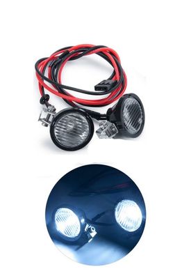 2x LED RC Dachbeleuchtung Spotlights Scheinwerfer Rund Lampe RC Auto Drohne