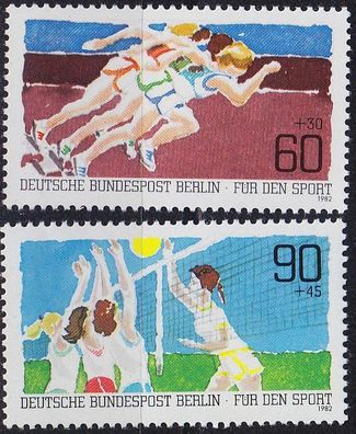 Germany BERLIN [1982] MiNr 0664-65 ( * */ mnh ) Sport