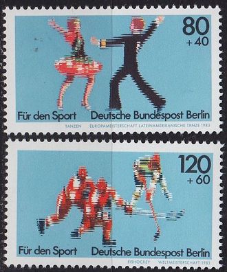 Germany BERLIN [1983] MiNr 0698-99 ( * */ mnh ) Sport