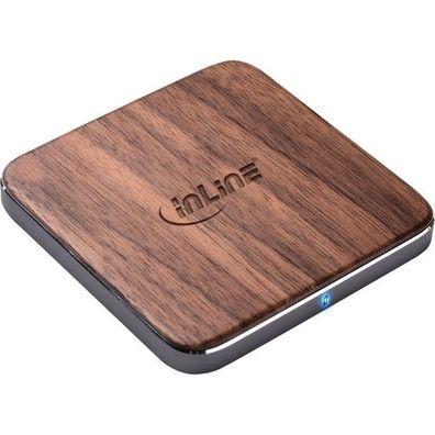 InLine® Qi Woodcharge Wireless Fast Charger