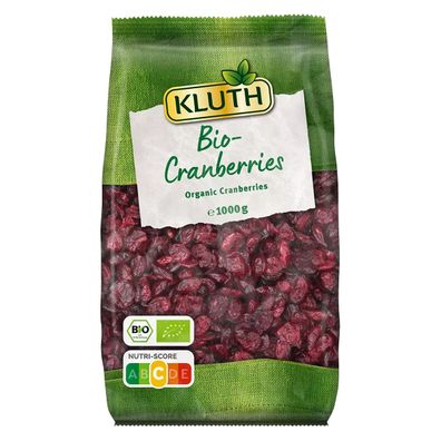 Kluth Bio Cranberries 1000g