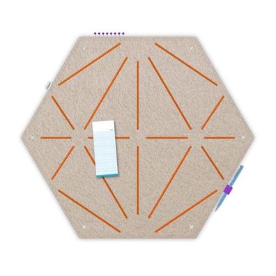 Råvare Pinnwand Hexagon