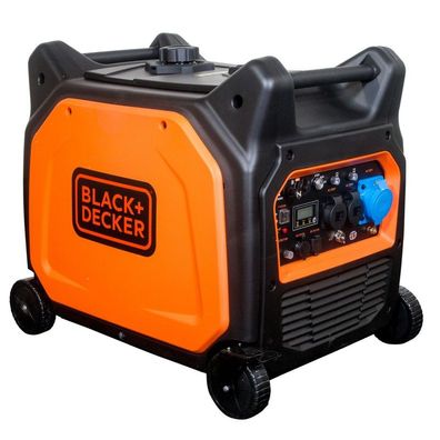 BLACK + DECKER Inverter Stromaggregat Benzin 6500 Watt 230V E-Start Funkstart ATS