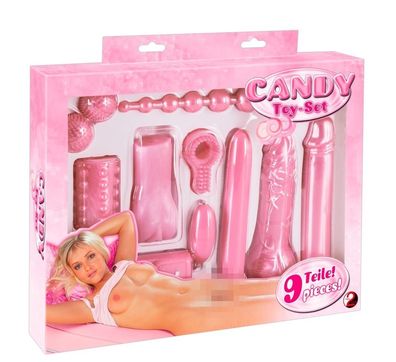 You2Toys Candy Toy-Set: 9-teiliges Lovetoy-Set in Bonbon-Rosa