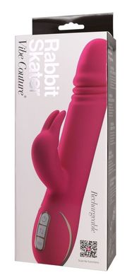 Vibe Couture Rabbit Skater Pink - Rabbitvibrator mit stoßender Funktion