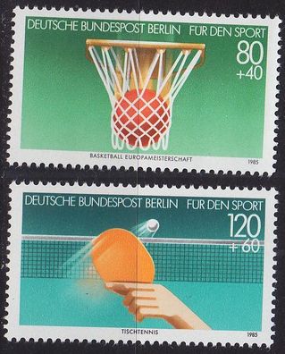 Germany BERLIN [1985] MiNr 0732-33 ( * */ mnh ) Sport