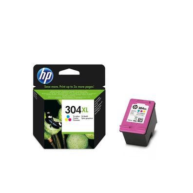 HP 304XL Farbe Original Druckerpatrone mit hoher Reichweite für HP DeskJet 2630, ...