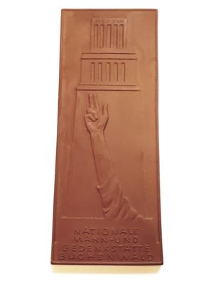 Medaille Meissen Porzellan Mahn-und Gedenkstätte Buchenwald