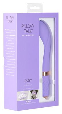 Pillow Talk Sassy Special Edition - G-Punkt-Vibrator mit Kartenspiel & Satinschal