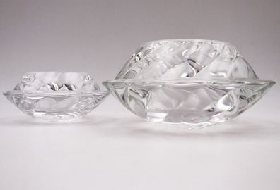 2 Royal Copenhagen Crystal Swirl Teelichthalter Capriole - Galaxie #Z3