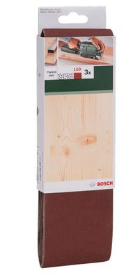 Bosch Schleifband 3 Stück, 75 x 533 mm Körnung150 für Bandschleifer