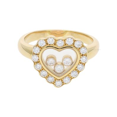Chopard Ring Happy Diamonds Gold 750/000 18 Karat mit Brillanten, getrag...