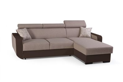 Ecksofa Sofa L-Form Couch Mit Schlaffunktion Universelle PEDRO Toffi