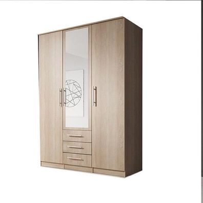 Schrank Kleiderschrank mit Spiegel 150x210x64 RUTH 3D Sonoma