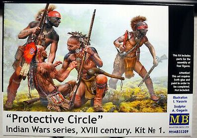 35209 Master Box Protective Circle Indian wars 18. Jh. 1:35