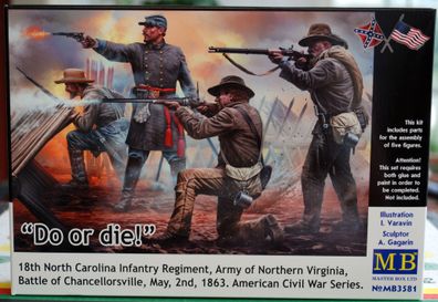 3581 Master Box Civil War Series Do or Die 18th. N. Carolina Inf. Reg. 1:35