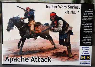 35188 Master Box Indian Wars Series Apache Attack, 1:35, neu 2017