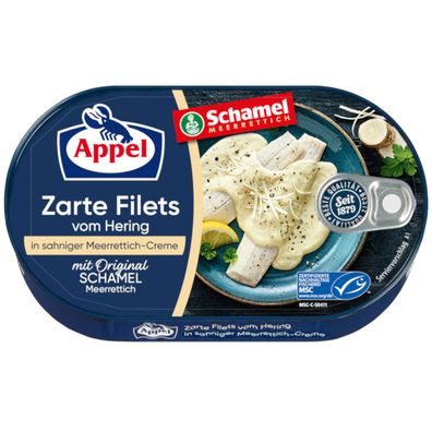 Appel MSC Heringsfilets in sahniger Meerrettich Creme Dose 200g