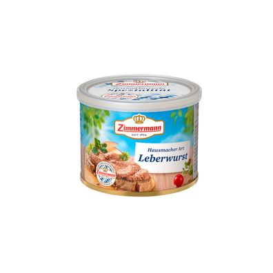 Zimmermann Hausmacher Leberwurst grob Herzhaft und Lecker 200g