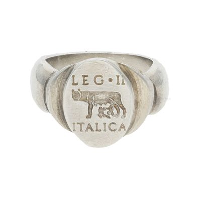 Siegelring 925/000 Sterling Silber Leg II Italica, getragen 25323309 - ...