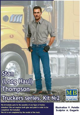 24042 Master Box Trucker Series Stan(Long Haul) Thompson 1:24 neu 2018