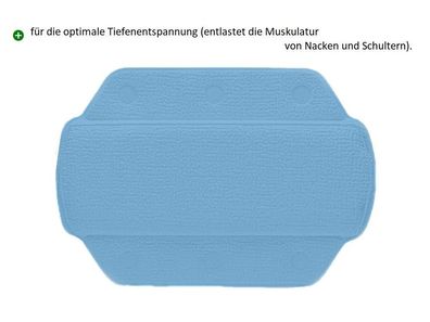 Nackenpolster Simple Sorrento Blau 32 x 22 cm.
