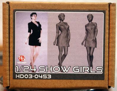 Hobby Design 03-0453 Show Girl black dress 1:24