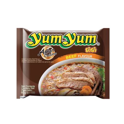 YUM YUM Instant Nudeln mit Rindgeschmack Packung 60g
