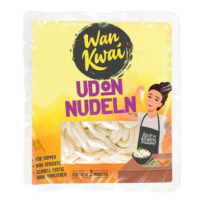 Wan Kwai Udon Nudeln für optimale Wok und Suppengerichte Vegan 250g