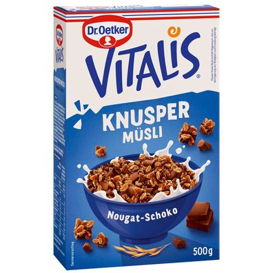 Vitalis Knuspermüsli Nuss Nougat 0,5Kg