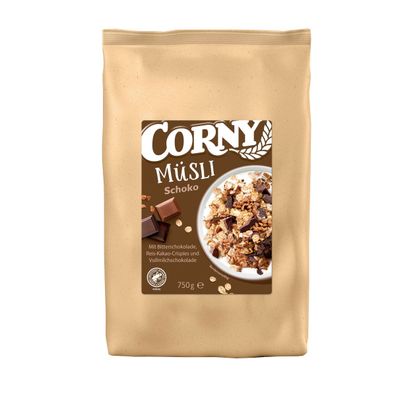 Schwartau Corny Müsli Schokolade Vollkorn vegetarisch Beutel 750g