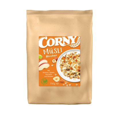 Schwartau Corny Müsli Bircher mit Vollkorn vegan Beutel 750g