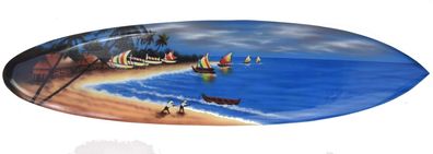 Surfboard 100cm Bali Beach Boote Kanus Fischer Surfbrett Meer Urlaub
