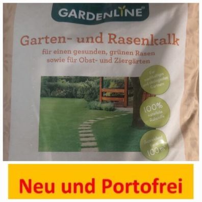 Gardenline® Garten und Rasenkalk Grünkalk 10kg für 100m² Neu
