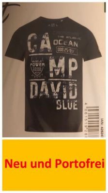 Camp David T-Shirt Diving Navy Blue XXL 2XL Rundhals