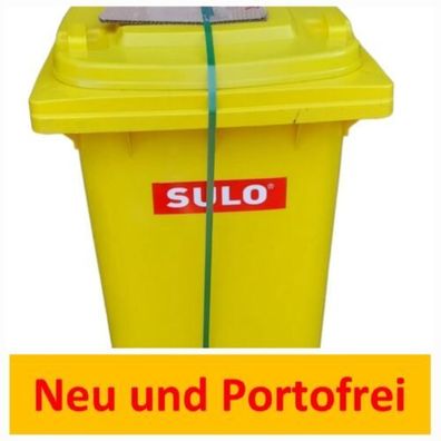 GELBE Großmülltonne Mülltonne Abfalltonne Abfallbehälter SULO 120 l Recycling