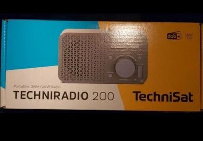 TechniSat Techniradio 200 Digitalradio dab+ Weiß 220volt + Batterie LCD UKW/ FM