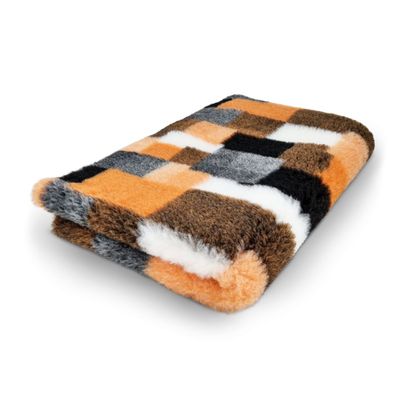 Vet Bed Hundedecke Hundebett Schlafplatz 150 x 100 cm orange braun weiß grau schwarz