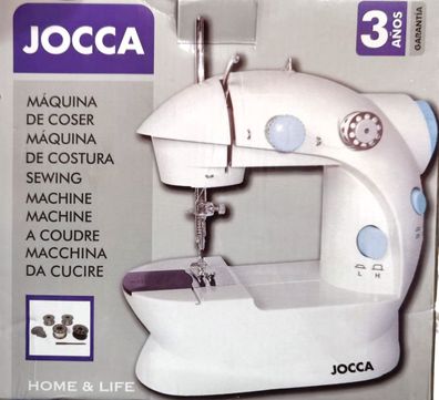 Jocca 6642 Tragbare Nähmaschine, weiß * A